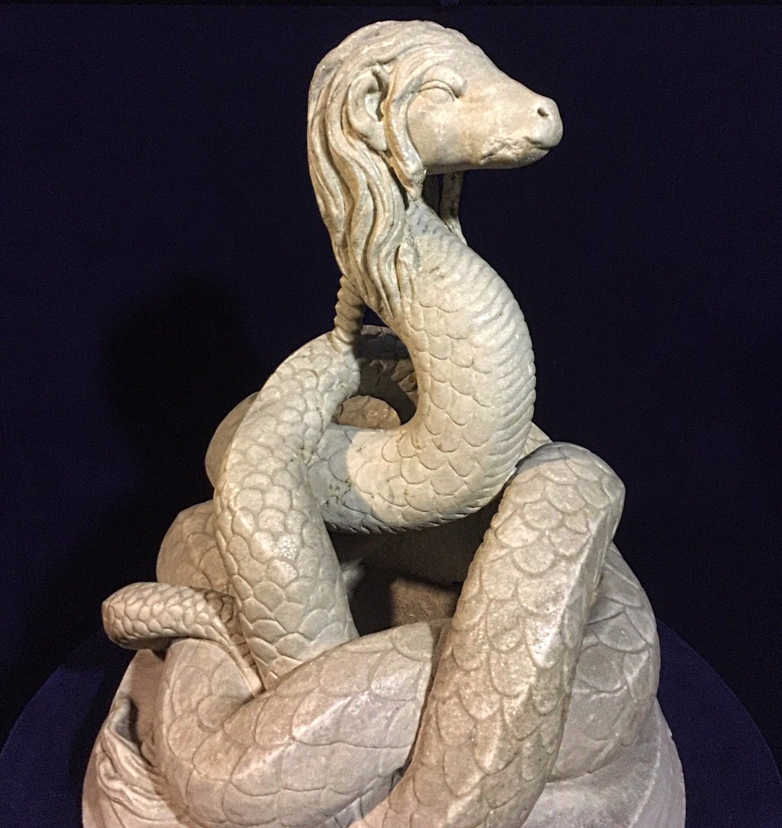 antinousgaygod's tweet photo. 🐍 1 Feb is #SerpentDay. Did #Antinous see #Glycon the snake god oracle of #Alexandria? #DragQueen snake with blond wig was actually a hand puppet! Or at least that's what serpent scoffers said! 🐍 https://t.co/dIyTiTR9y4