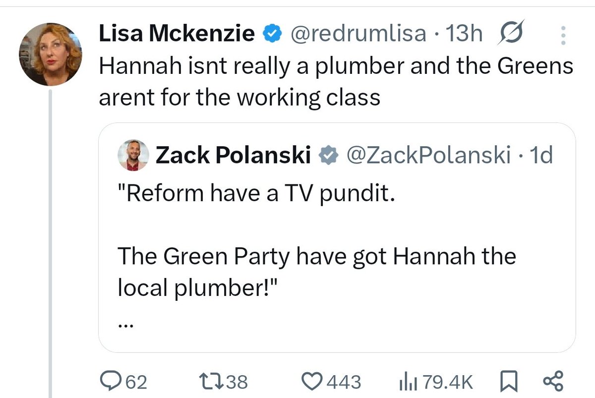 You can only be working class if you are racist, like every Thomas Skinner tweet and vote reform. Please read my Spiked column funded by the Charles Koch Foundation.
