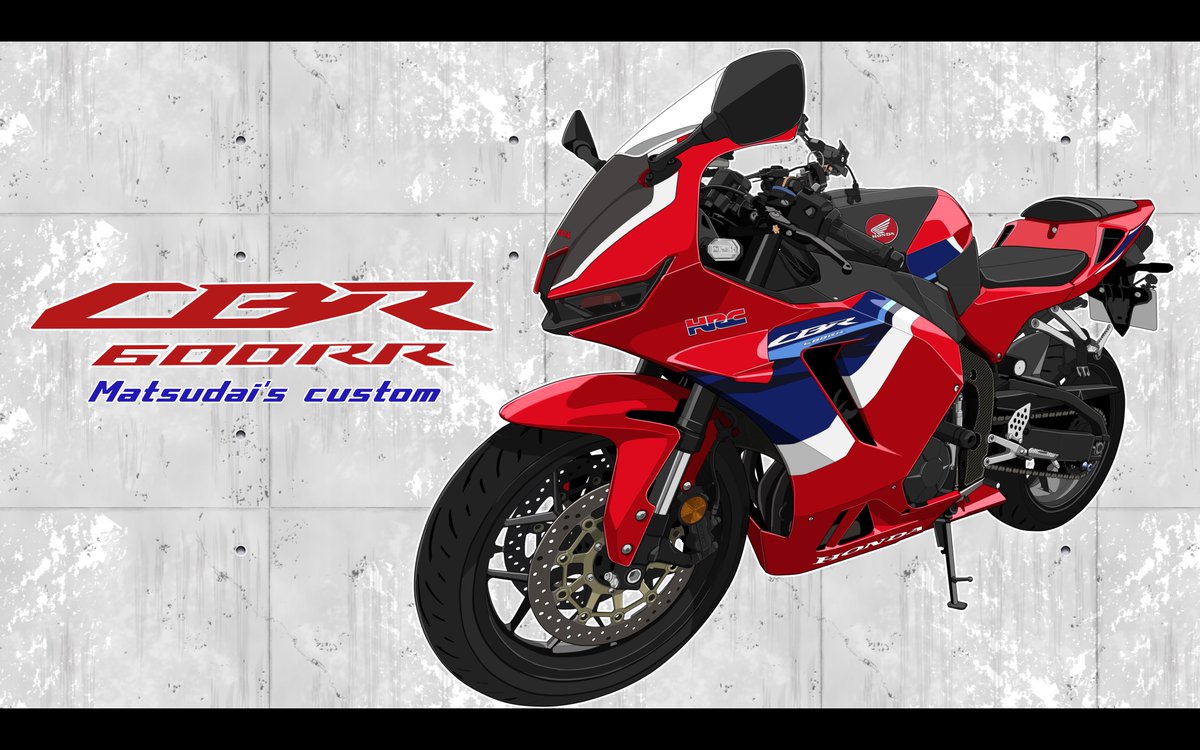 バイク単体絵も完成です。おまちどうさまでした(◜ᴗ◝ )