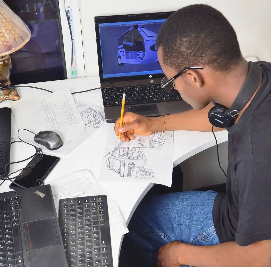 A young Nigerian from Kano State, Faisal Sanusi, has successfully manufactured Made-in-Kano Nigerian tricycles (Keke Napep) entirely from scratch.