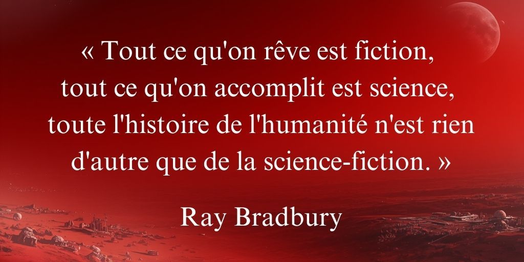 "Tout ce qu'on rêve est fiction, tout ce qu'on accomplit est science, toute l'histoire de l'humanité n'est rien d'autre que de la science-fiction."

Ray Bradbury, écrivain américain 

✍️ Découvrez nos #ateliers d'écriture #SF, les 21 et 22 février 👉️ cite-sciences.fr/fr/au-programm…