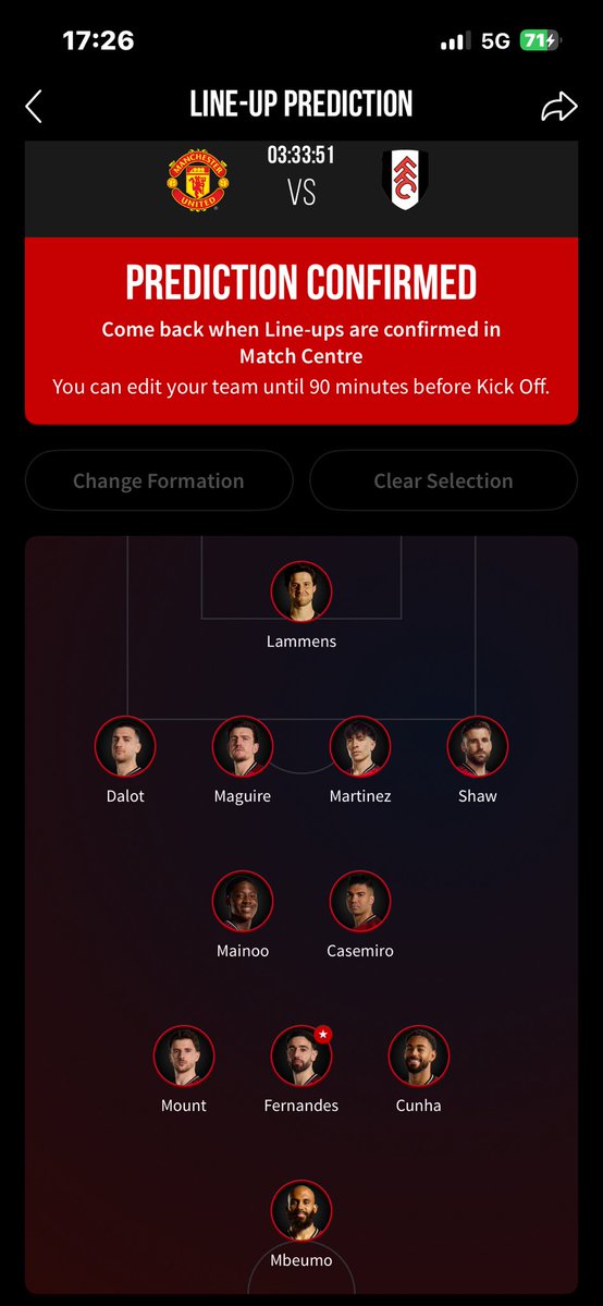 This is my prediction for tonight’s game against Fulham