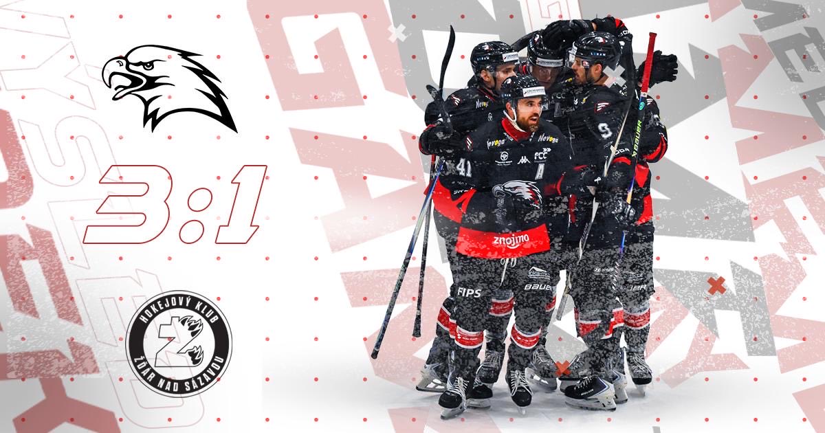 Vítězství!🦅

Celozápasové vedení jsme dokázali obhájit i přes závěrečný nápor Žďáru nad Sázavou a s konečnou pojistkou bereme vítězství 3:1.

Děkujeme fanouškům za podporu🤩