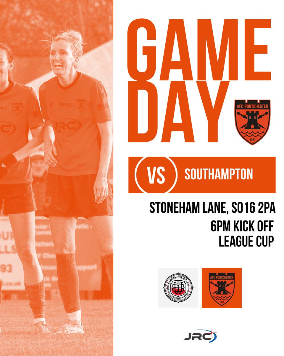 GAME DAY UPDATE 🧡

The weather’s had its say, but one game goes ahead.
Our First Team are still in action tonight thanks to a venue and kick-off change.

🆚 Southampton
📍 Stoneham Lane, SO16 2PA
⏰ 6pm kick off
🏆 League Cup