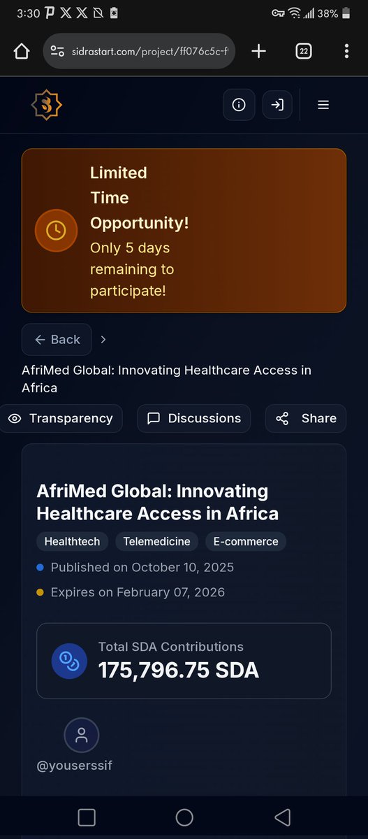 Abdulsubhann0's tweet photo. ๐ Healing through innovation and faith.
AfriMed provides the tools for ethical medical access โ built for people, powered by technology.
Our platform connects communities, https://t.co/8MgKx8krST
#AfriMed #DigitalWellness #TechHealing #IslamicEthics #InnovationMatters https://t.co/uBFexluUr5