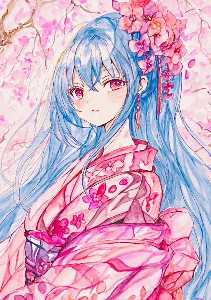 「本日終了です よろしければご覧ください サイトはこちらより #イラスト #透明水」|みるくるのイラスト