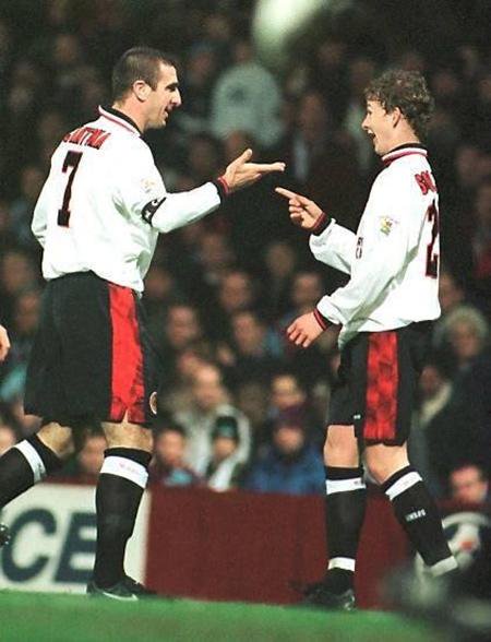 Eric Cantona and Ole Gunnar Solskjær.