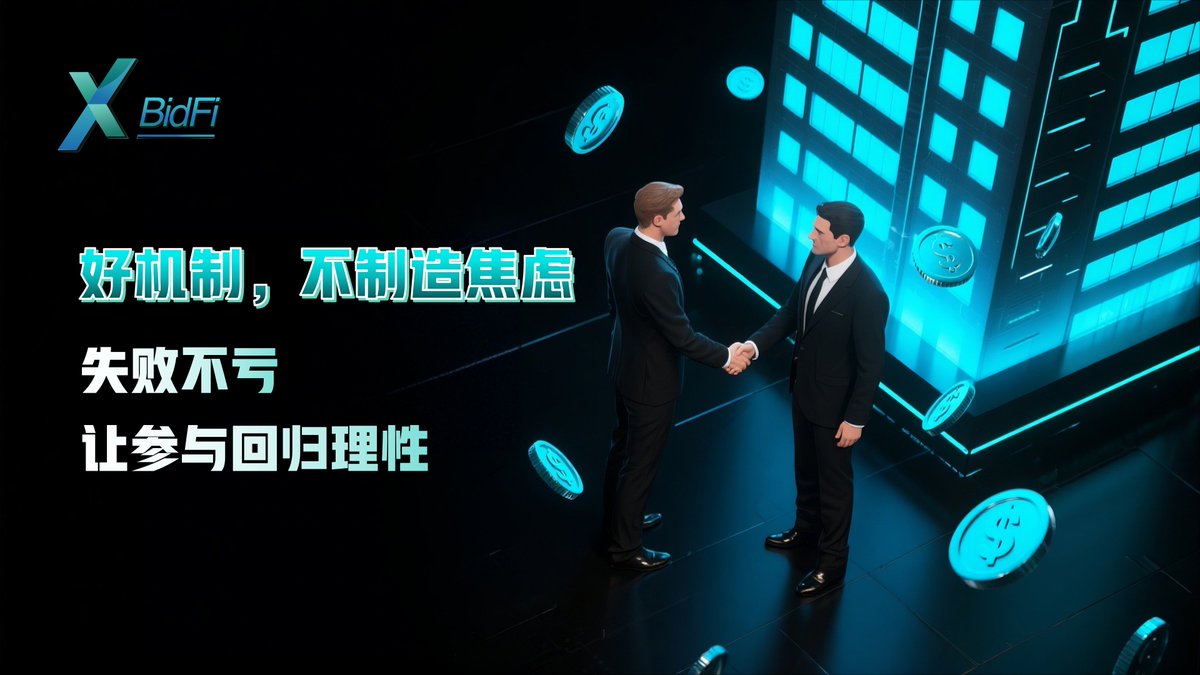 GX_BidFi's tweet image. 🧠 真正好的机制，不制造焦虑
BidFi 通过“失败不亏”的结构，让参与回归理性
#UserFriendly #DeFiDesign