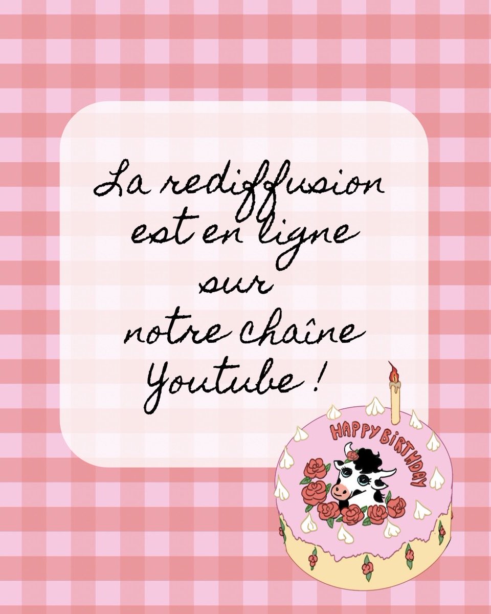 Pour les personnes qui ne pouvaient pas être présentes durant le live, la redif de notre live est en ligne. 🫶🏻

youtu.be/JSDCblfZ86g?si…