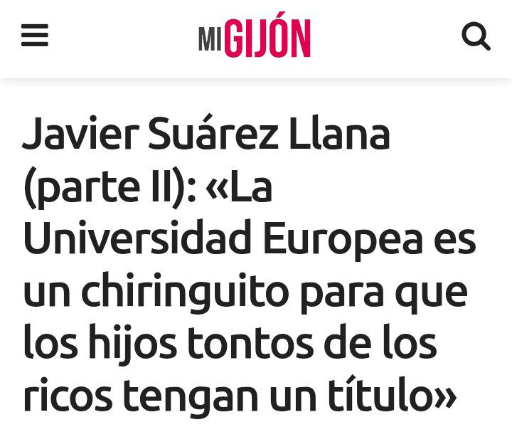 Cuando la izquierda habla claro se le entiende. <a href="/jsllana/">Javier Suárez Llana</a> da en esta entrevista en <a href="/mi_gijon/">miGijón - Tu diario digital gratuito</a> el titular que llevábamos meses reclamando. 

Gracies!