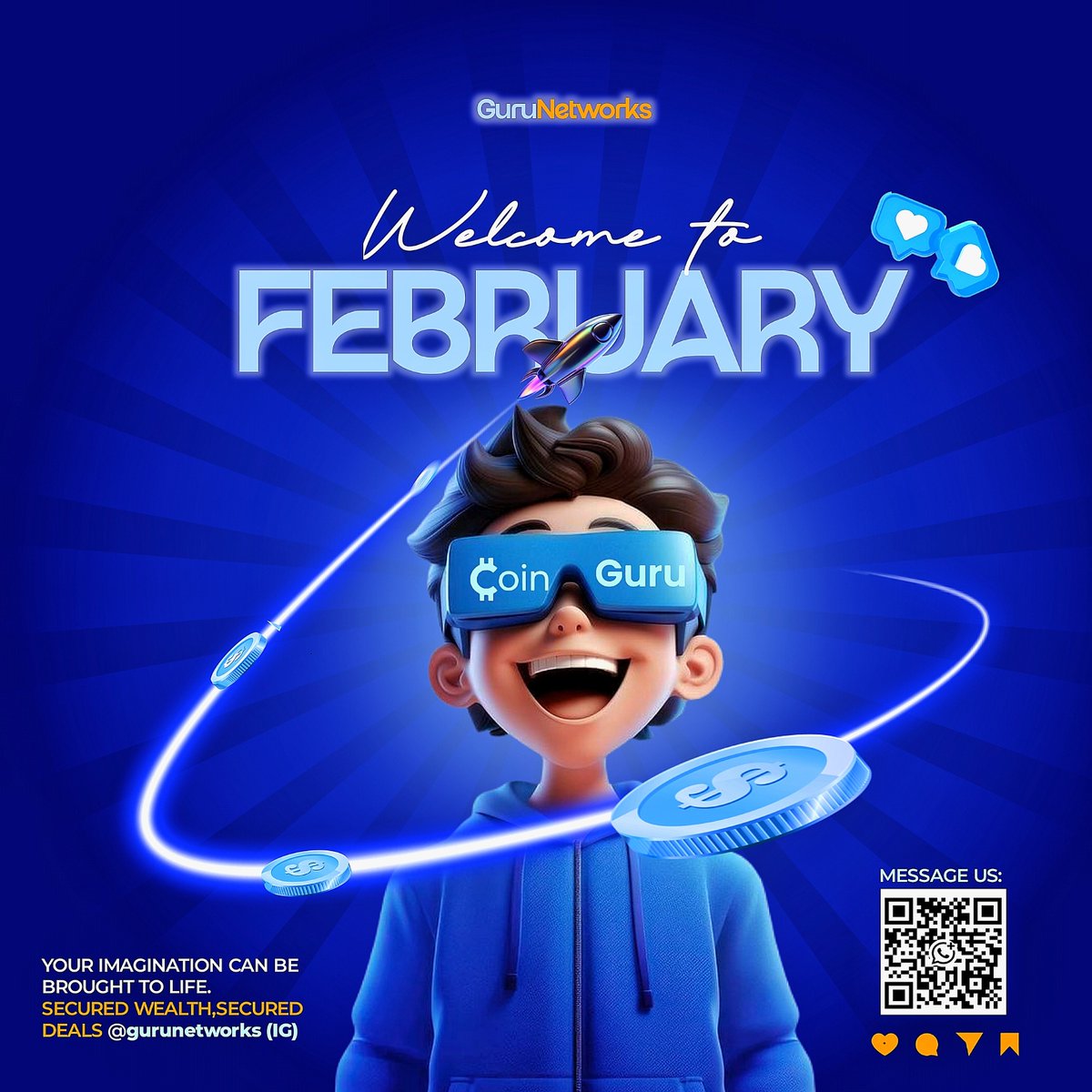 Coin__Guru's tweet photo. Welcome to February 💙
As we sync into February, @Coin__Guru is here to ensure your trading experience is seamless.
Cheers to seamless trades and hitting every target on the roadmap. Let’s make it legendary. 📈

#Crypto #FinTech #February https://t.co/uPYx8FWgvK