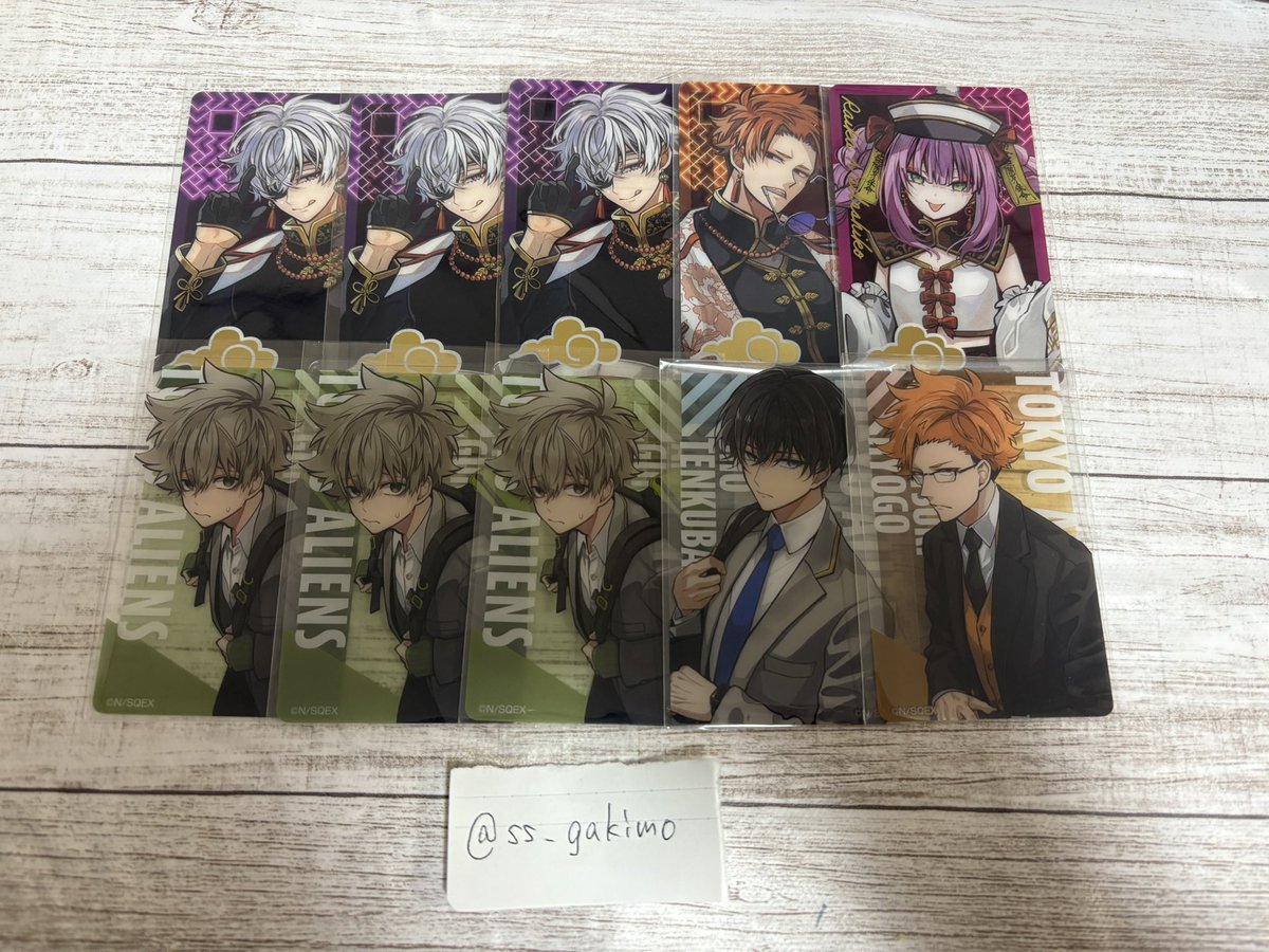 ss_gakimo's tweet photo. 【交換】東京エイリアンズ アクリルコースター 缶バッジ クリアカード 特典 ポストカード

譲　画像1~5
求　憂炎>>明明、鬼崎

郵送のみ📮

お気軽にお声がけください
宜しくお願い致します！ https://t.co/PTFBS314Iw