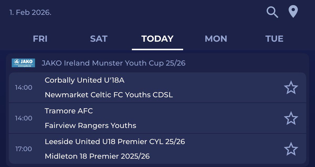 Munster Football Association tweet media