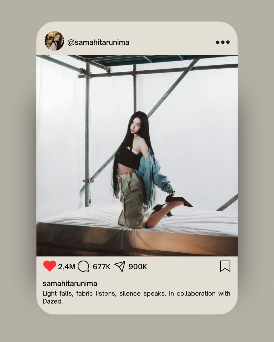 ㅤ

️️

️️
𝗜𝗡𝗦𝗧𝗔𝗚𝗥𝗔𝗠.
𝘀𝗮𝗺𝗮𝗵𝗶𝘁𝗮𝗿𝘂𝗻𝗶𝗺𝗮 shared a new photos.
———————

Framed in stillness, Samahita embodies Prada’s quiet rebellion. A Dazed x Prada photoshoot under <a href="/SOLARAMODELS/">𝑺𝑶𝑳𝑨𝑹𝑨 𝑰𝑵𝑻𝑬𝑹𝑵𝑨𝑻𝑰𝑶𝑵𝑨𝑳</a> where restraint becomes power.

️️

️️
️️

️️