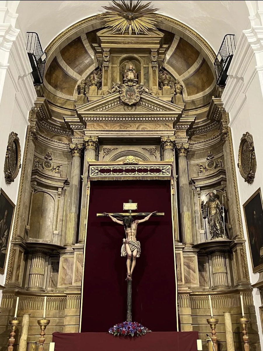luzdepasion's tweet image. 🟣El Stmo Cristo de las Aguas ya se encuentra en el altar mayor de la Parroquia de San Antonio para la celebración de su triduo y función principal @HdadAguasCadiz
