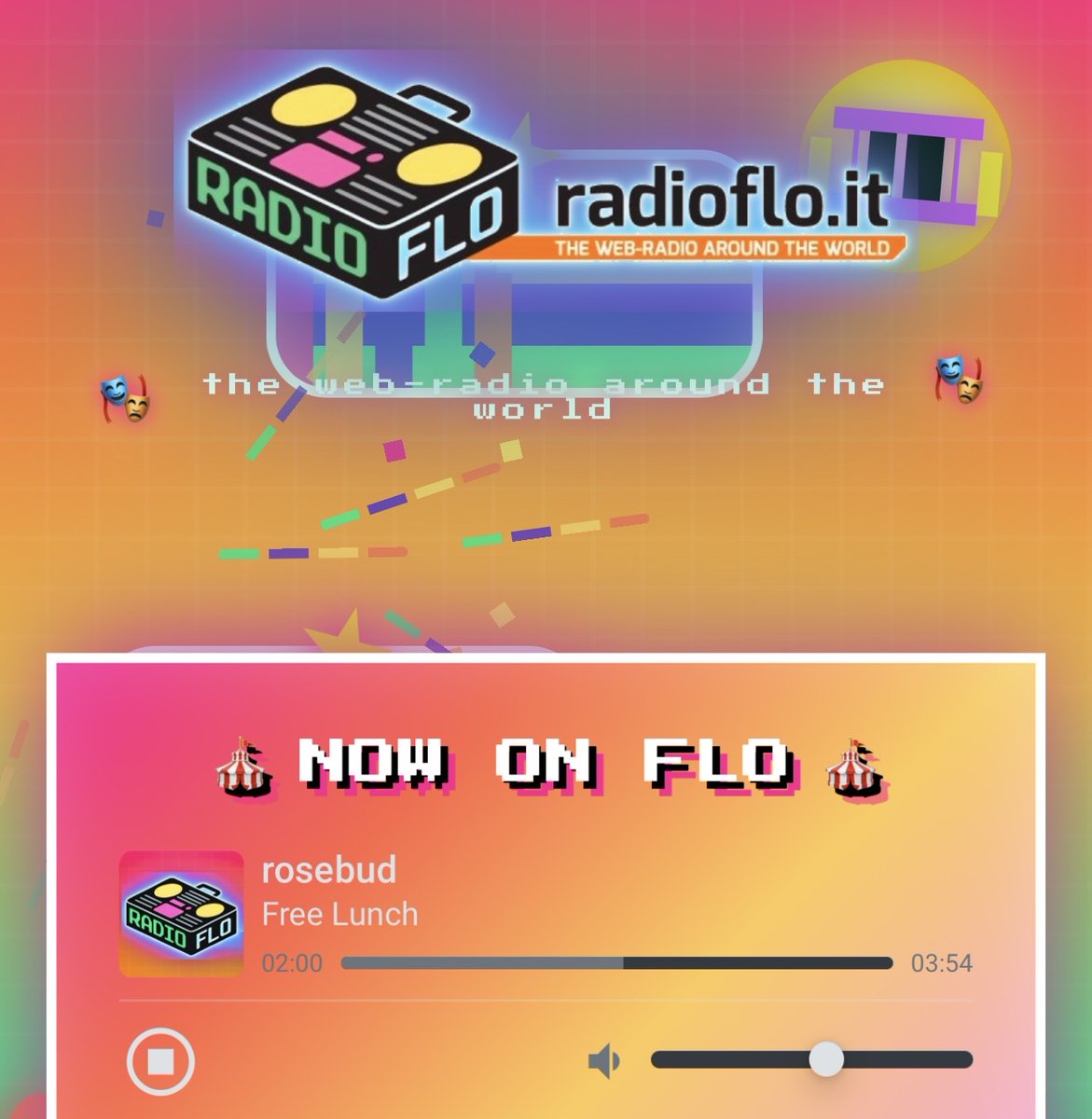 RadioFlo's tweet image. 🎊 radioflo.it  🦸‍♂️
#carnival #radio #webradio #nonpopmusic