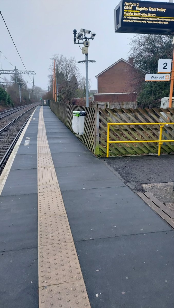 Thanks Shantel at <a href="/WestMidRailway/">West Midlands Railway</a> for our 4 new bins at #Landywood