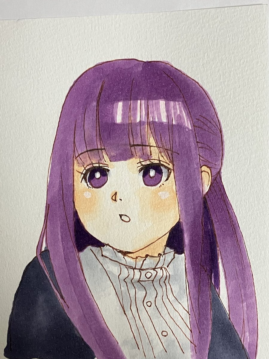 yukippyyyy's tweet photo. こんばんはー٩( 'ω' )و
フェルンの色塗り！

#イラスト　#コピック　#フリーレン https://t.co/oWgV1E3CEG