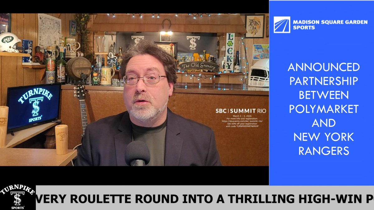 TurnpikeSports's tweet photo. Turnpike Sports® #BookReport® - state #betting benchmarks, @Kalshi makes first deal with athlete, @theGarden partners with @Polymarket, @_IC360 expands deal with @PGATour and our legislative roundup - https://t.co/gBx1jMai3f

Audio - https://t.co/BoJyf5hcZo

#Bettortainment® https://t.co/UbHIhURC3U