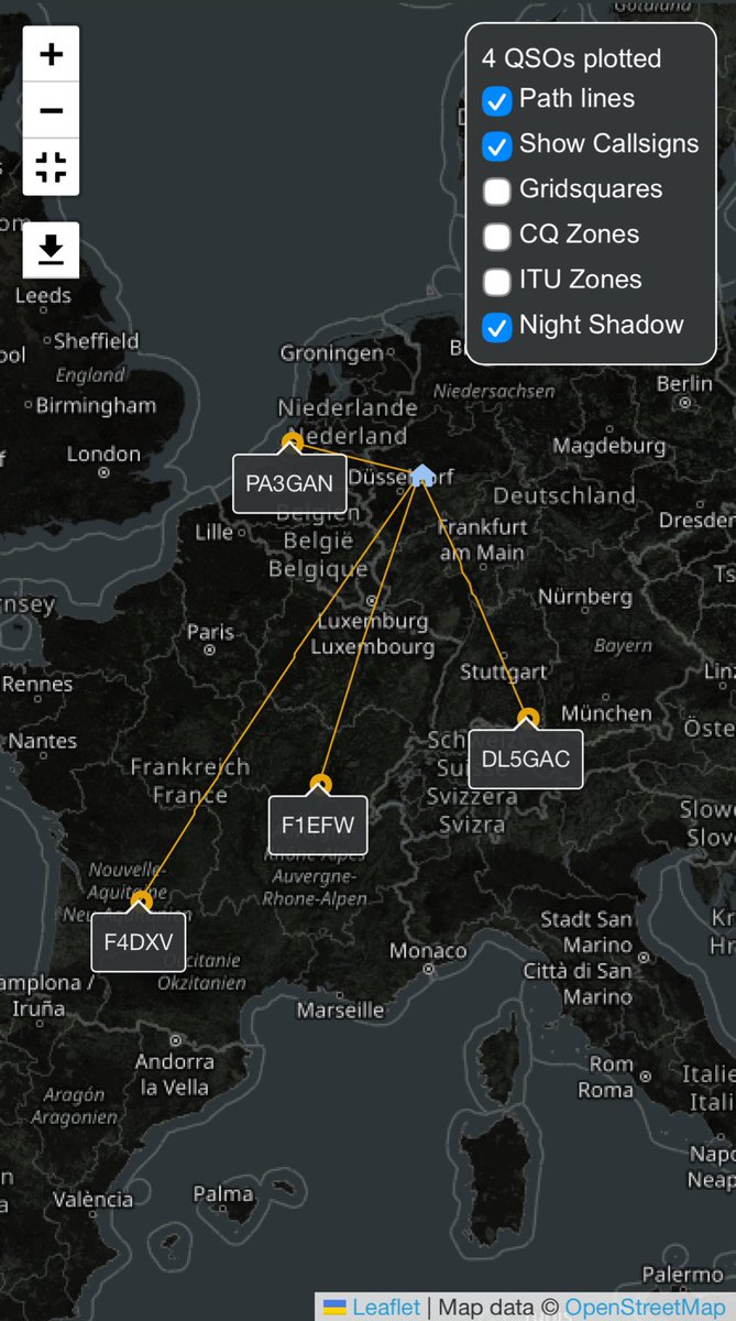 flo_0_'s tweet photo. Made 4 contacts from JO31 via 🛰️
QMR-KWT 2 satellite using the portable equipment with TH-D72 and Elk antenna. 40° pass to East and used 5W power. Tnx QSOs @Dl5Gac, @pa3gan, @F4DXV and @Gilles_Platret_ 

#QMRKWT2 #HamRadio #AmateurRadio #FMRepeater #SatNOGS #LibreSpace #amsat https://t.co/GvchMBh1Wn