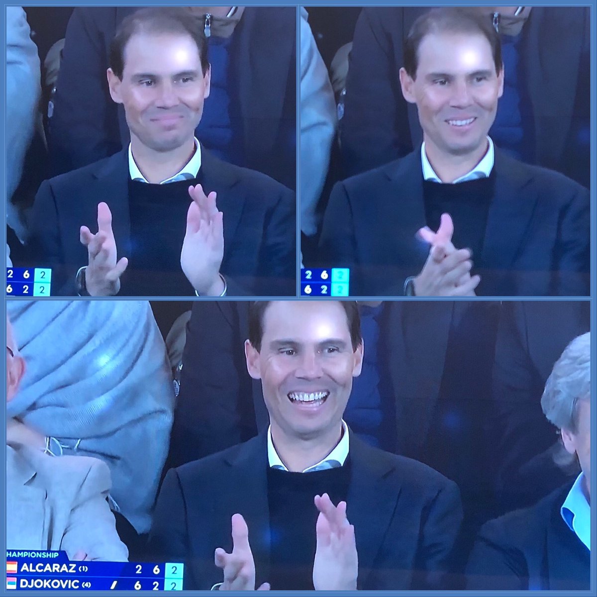 just_Rafa__'s tweet photo. Rafa really happy for Carlitos 😍❤️ https://t.co/uzDIf5Usy0