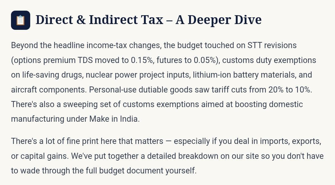 MolikPagaria's tweet image. Budget aaya… confusion gaya! 😄
Union Budget 2026 explained in simple words by KarrTax.in.
Know how this budget impacts your taxes, savings &amp;amp; business decisions.

📌 Follow us for real tax clarity, not jargon.
#UnionBudget2026 #BudgetExplained #IndianBudget