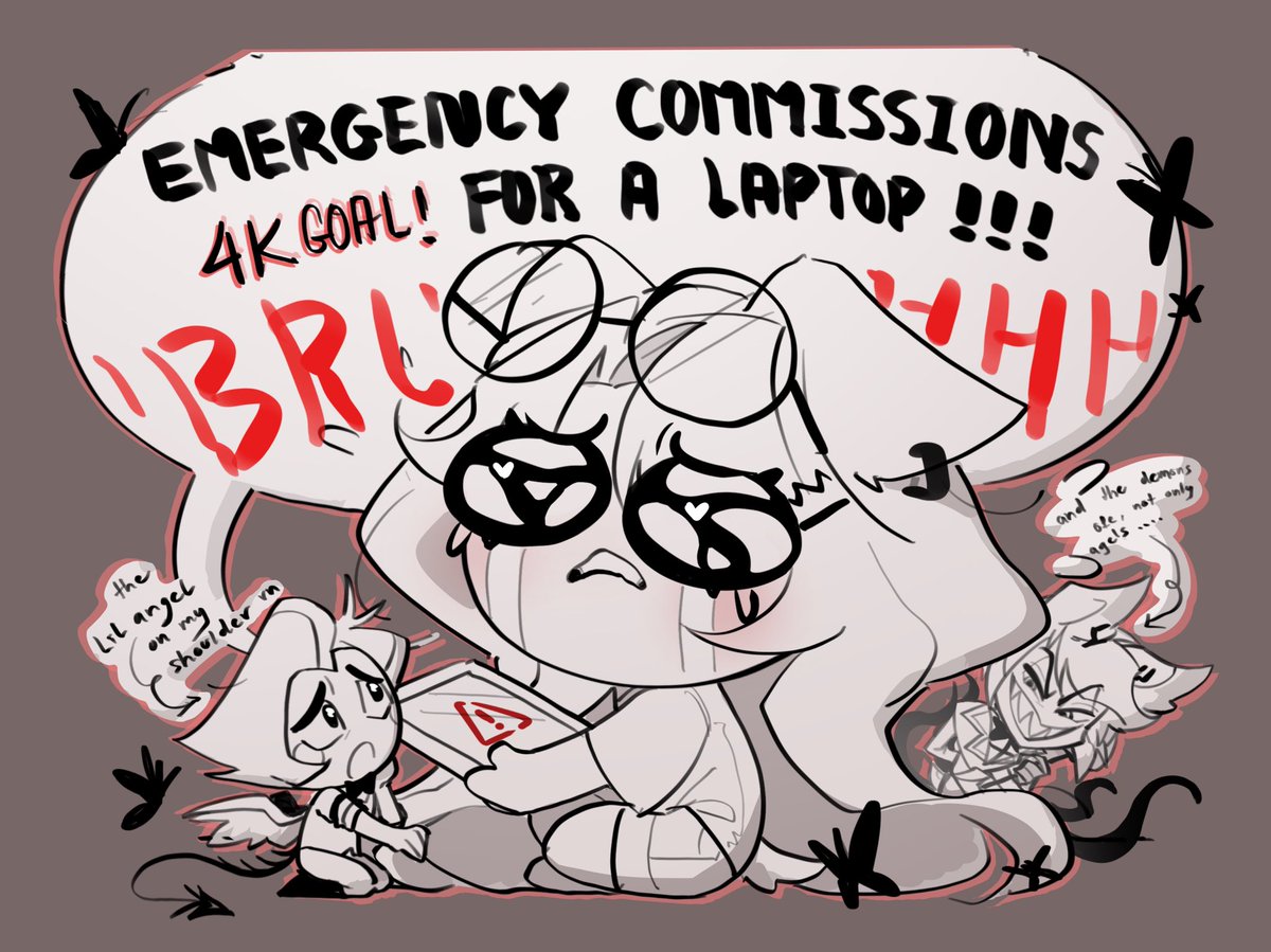 🚨⚠️Opening an emergency comms until the end of February because march is literally back to school! 4000$ goal⚠️🥲
Reason: Art/animation university (required) unexpectedly..
(Full context in replies)

Kofi: ko-fi.com/misaki_artt/go…
Carrd: misakicard.carrd.co