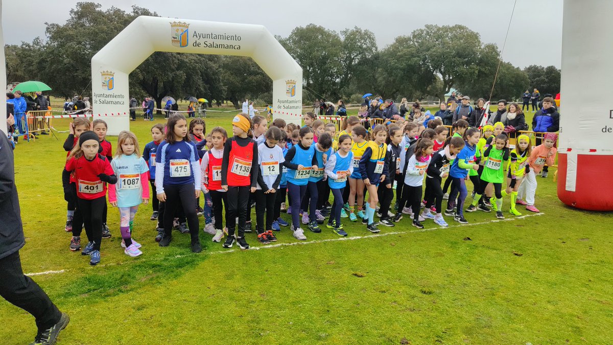deportesdipusal's tweet photo. Mucha participación en prueba de la final provincial de la categoría benjamín femenina en Zarapicos #CampoATravés #JuegosEscolares @dipusalamanca #DeporteEscolar #Salamanca https://t.co/yyB9ef1DLI