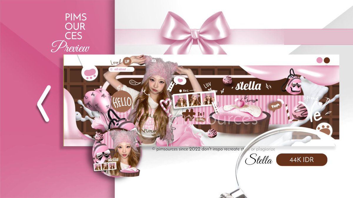 _pimsources's tweet image. Repost please thank you 🩷🥞

Welcome this love season, dressed in sweet pink Valentine's signature color with Miss STELLA 🍫

t: #zonauang layout ready stock