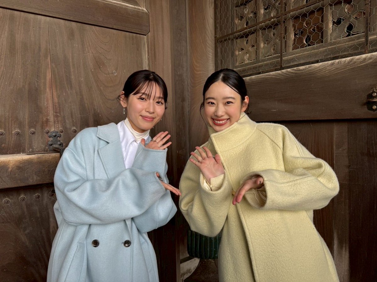 anna_kurasawa's tweet photo. 「北近江長浜大河ドラマ館」オープニングセレモニー
豊国神��� 福餅まき

白石聖さんと参加させていただきました🙇‍♀️✨

長浜にお集まりいただいた皆さま
ありがとうございました🙈💫

北近江長浜大河ドラマ館
【期間】2026年2月1日～12月20日
【アクセス】北陸本線長浜駅から徒歩約10分

#豊臣兄弟！ https://t.co/smCF1BEHIs