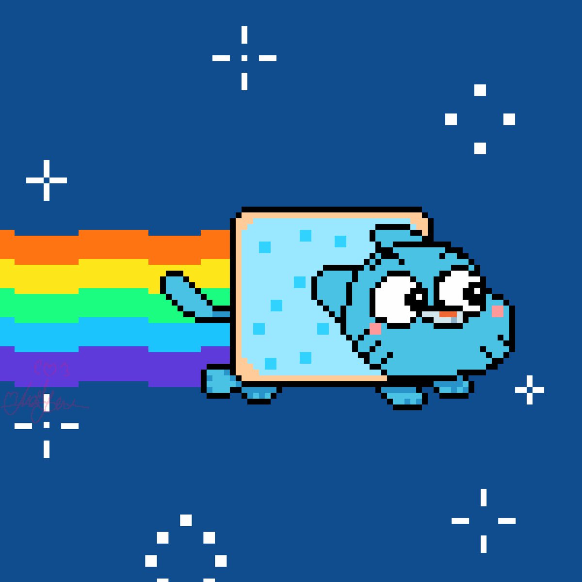 Nyan Gumball!
#tawog