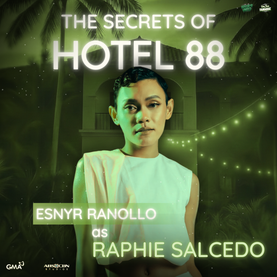 Meet Raphie. Secret checks in — the truth checks out.

Esnyr Ranollo as Raphie Salcedo in The Secrets of Hotel 88. 🔜

#TheSecretsofHotel88
#BRESNYR

<a href="/ABSCBN/">ABS-CBN Entertainment</a> <a href="/ofc_iwant/">iWant</a>
<a href="/StarCreativesTV/">STAR CREATIVES</a> <a href="/gmanetwork/">GMA Network</a>