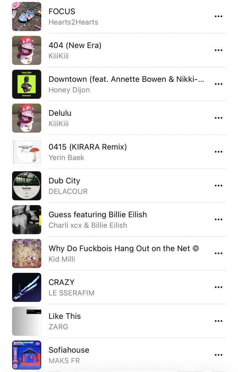 🎵zara1stfloor
롯데리아 벽지언니들이 둠칫둠칫 춤출것같은 이런 바이브 너므 좋아하는데 키키가 가져온 신곡을 듣고 참을수가 없어서 플레이리스트 맨들었다
music.apple.com/kr/playlist/za…