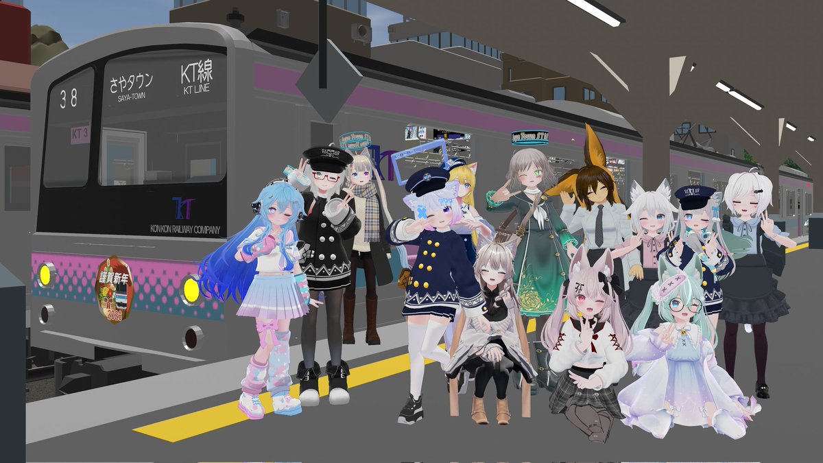 #SayaTown 
こんこん鐡道KT線運転会にて🚊🏙