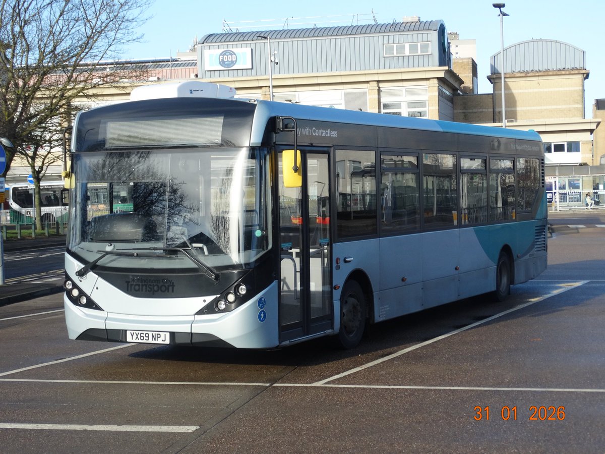 Shaun__92's tweet photo. Hornsby's - Alexander Dennis Enviro200 MMC - YX69 NPJ (Parked up at Scunthorpe Bus Station) #hornsbysbusandcoach #hornsbys @HornsbyTravel #alexanderdennis #enviro200mmc #scunthorpe #scunthorpebusstation #saturday #31st #january #2026 https://t.co/0PDFAS7uTg