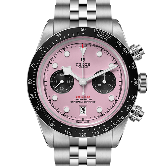 インスタのお勧めショートを適当に見ていたら、キャバ嬢の子が私物紹介でピンクのブラックベイクロノつけていて大変似合っていた

ジェンダーレスにうるさい昨今において怒られるかもしれないけど、ピンクの時計をおっさんがつけてると・・・ですが、やはり女の子がつけてこそ！ですよねーこの時計は