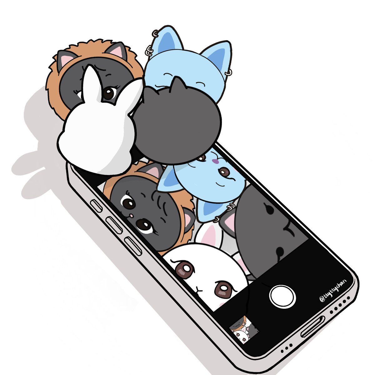 ttyttychan's tweet image. #KISSOFLIFE #키스오브라이프 
🐱🐰🦁🦊