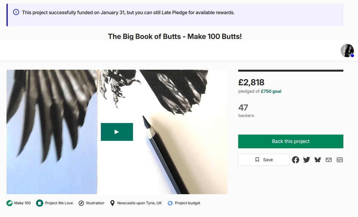 DrawingInDark's tweet image. Whoop! Thank you to everyone who has backed so far, the initial campaign is done BUT you can still pledge until either it maxes out on available rewards, or I am ready to go to print with the book, whichever happens first :)