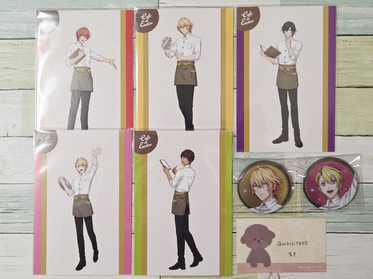 0【交換】うたプリ スイパラ ライエモ Cafe de EMOTION 特典 ポスト