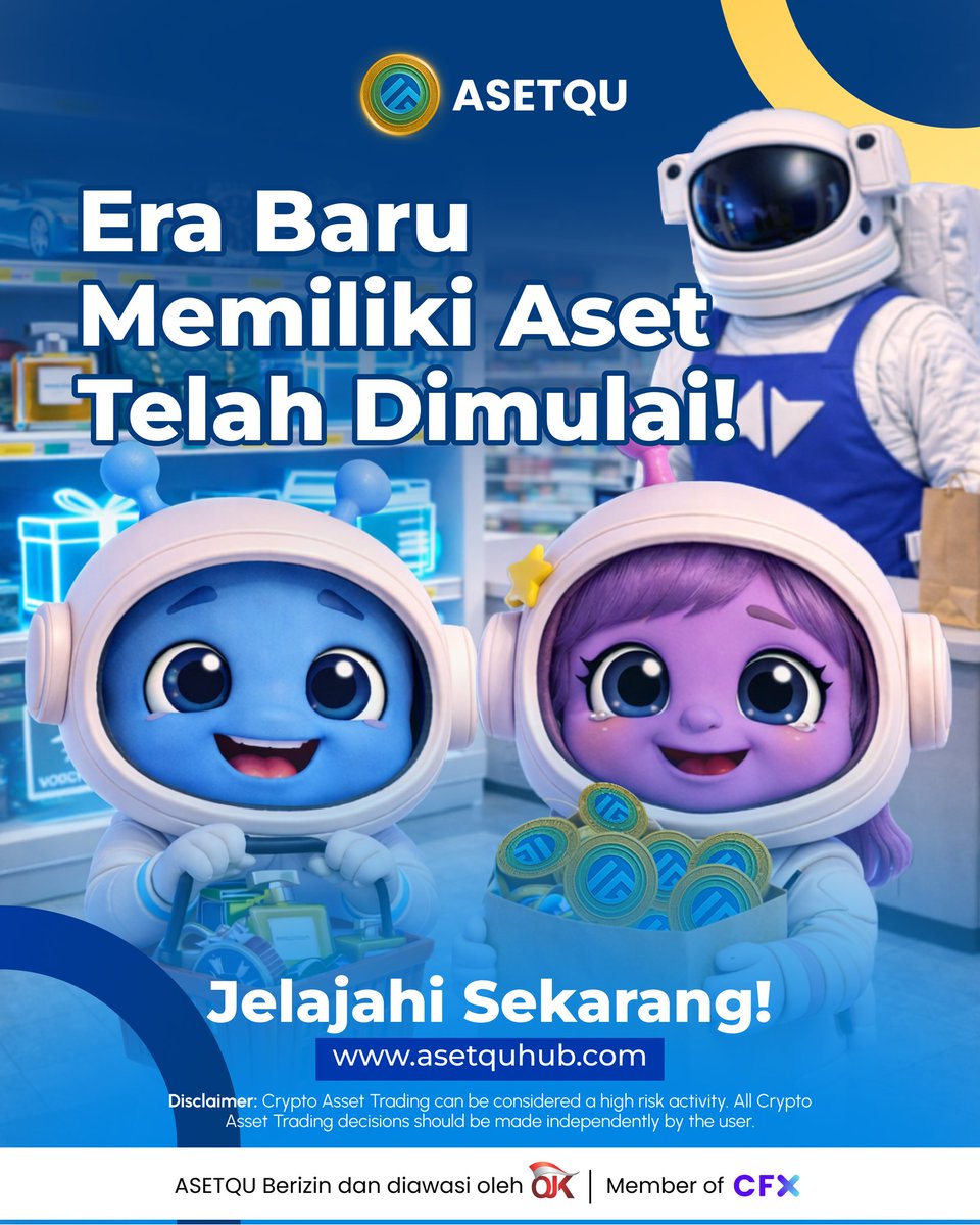 Halo Asetra! 🙌🏻🥳

Era Baru Memiliki Aset Telah Dimulai!
Kini punya aset nggak harus nunggu “nanti”. Lebih mudah, lebih terjangkau, dan makin dekat sama kamu.

🚀 Jelajahi dunia aset bersama ASETQU dan AsetQuhub! Temukan peluang baru &amp; mulai langkah pertamamu hari ini.

👉