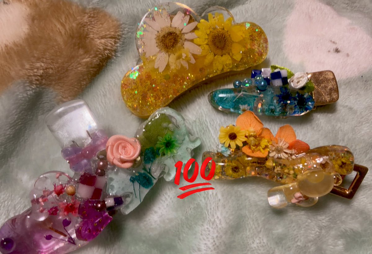 ヘアピンたち リスナーさんプレゼント ＃レジン