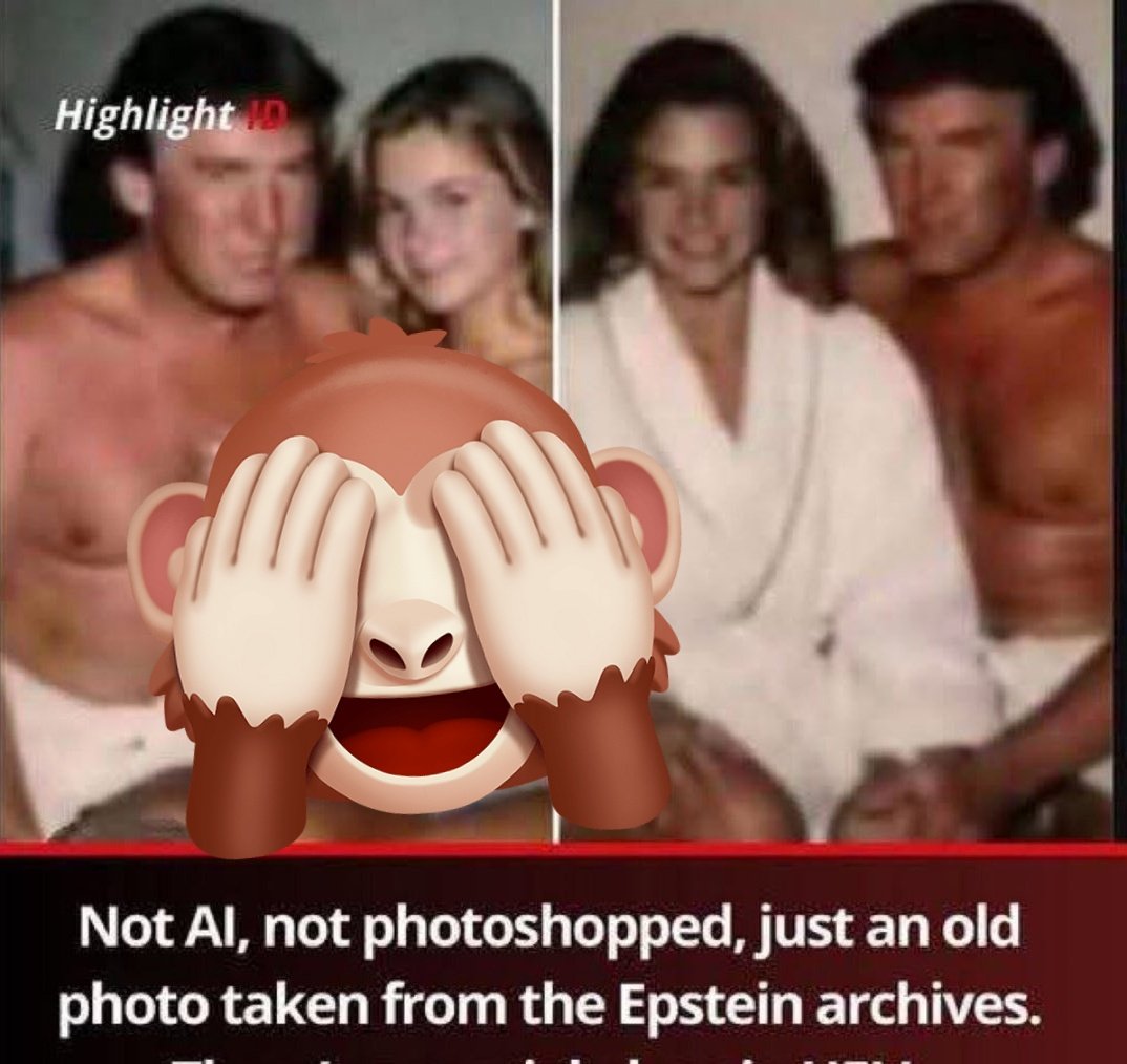 Yapay zeka değil, fotoşop değil....
*
ABD'nin ahlaksız pedofilik başkanı Donald Trump...
*
Reşit olmayan kızlarla birlikte...
*
Dünya, resmen pez...klerin eline teslim edilmiş...