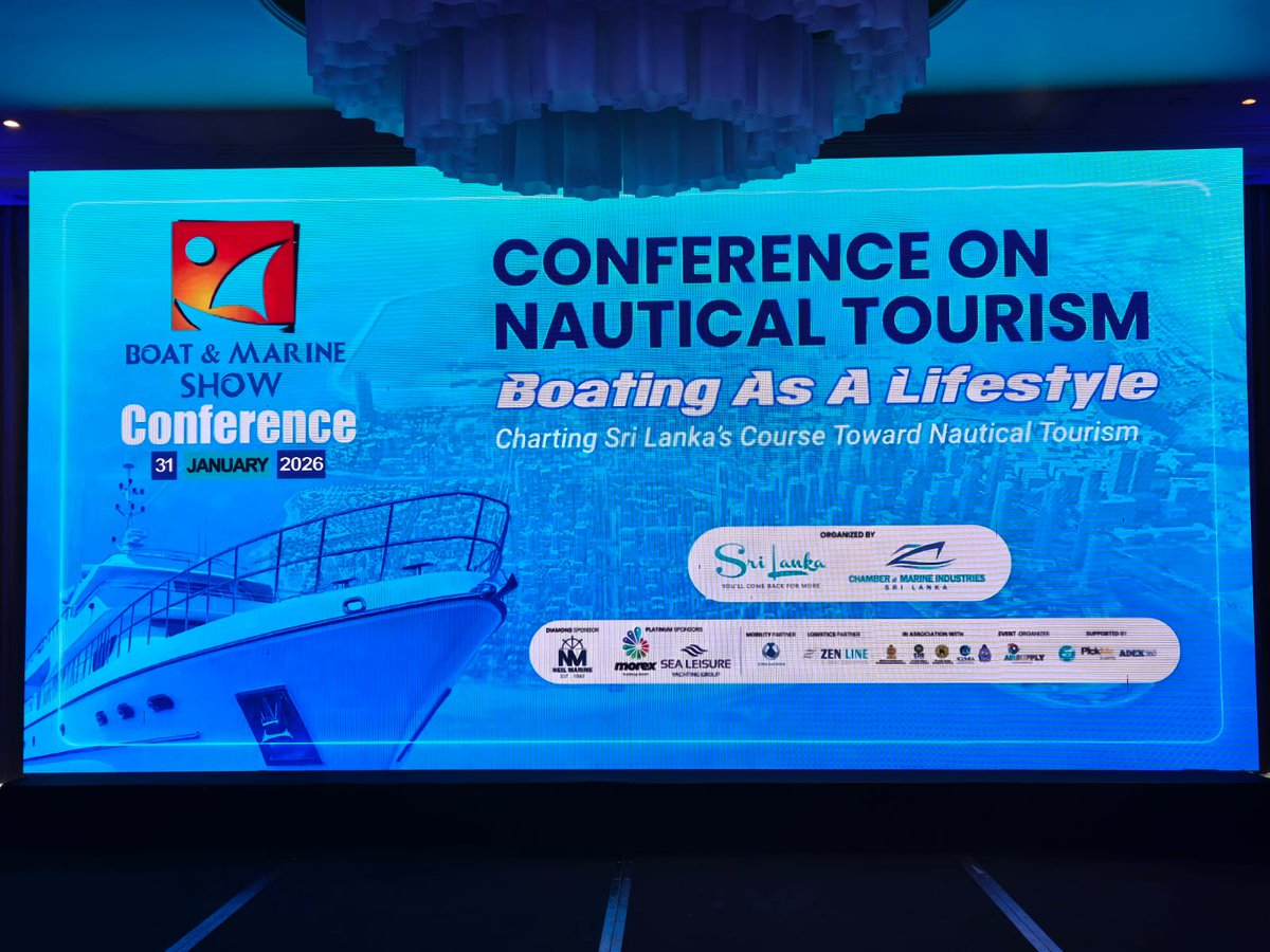 boating_mv's tweet photo. Sri Lankan Boat & Marine Show 2026
#NBAM #boatingindustry https://t.co/LCpXpL8jZm