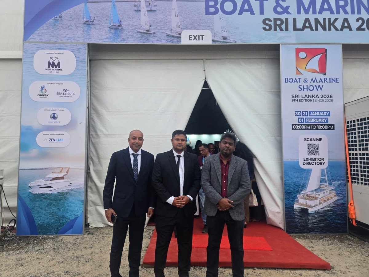 boating_mv's tweet photo. Sri Lankan Boat & Marine Show 2026
#NBAM #boatingindustry https://t.co/LCpXpL8jZm