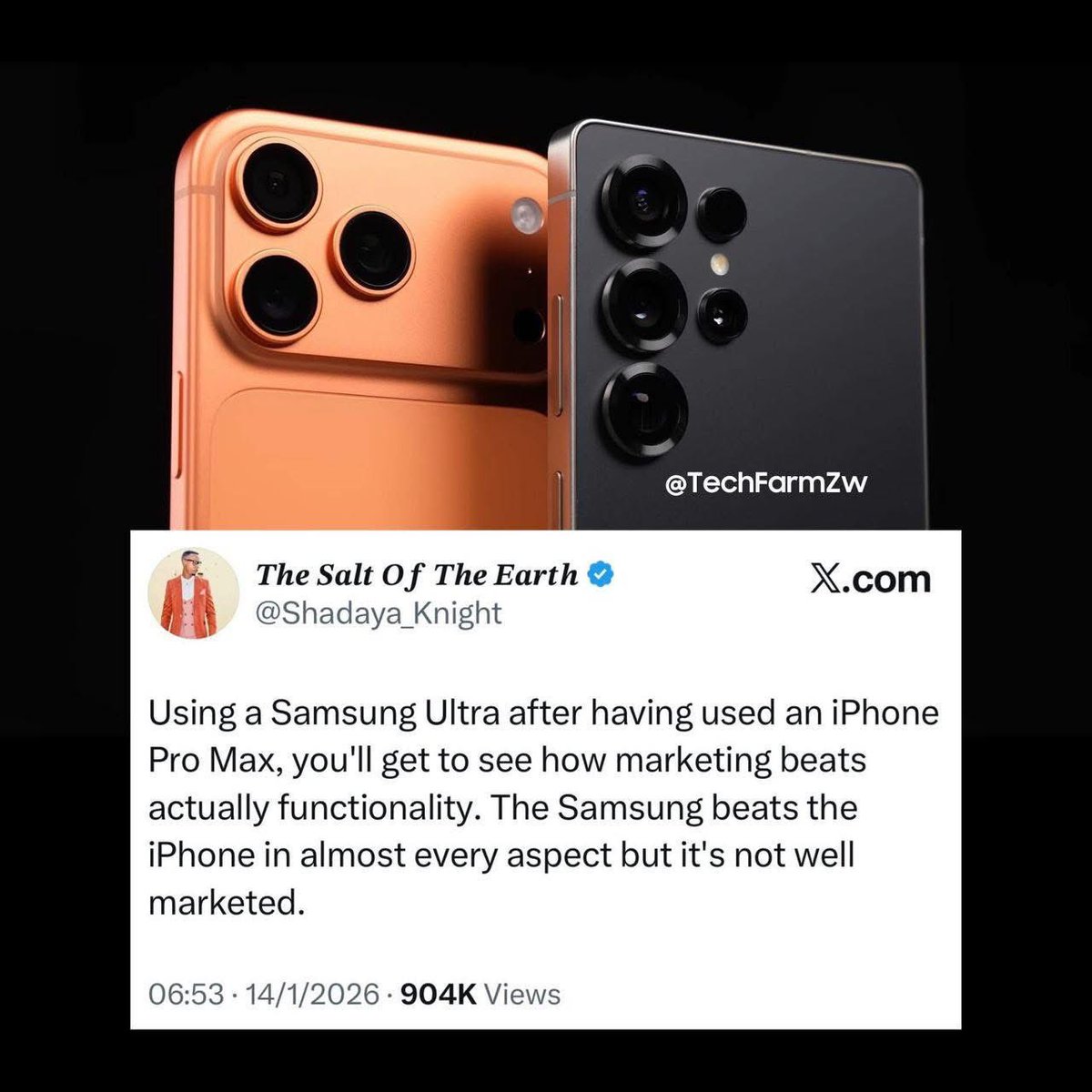 Ebisgadgets's tweet photo. Apple are able to do a lot of their sales because of their genius marketing, Samsung needs to get their marketing right.
#Samsung #Samsungusers #iPhone #iPhoneusers https://t.co/03kW4IYcTU
