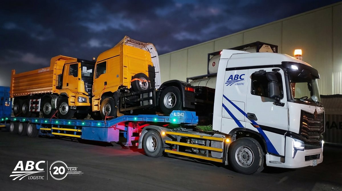 abclogisticsa's tweet image. When the load is heavy,
experience makes the difference.

ABC Logistic
Precision in every move.
#ABC_Logistic #OnTimeDelivery #HeavyTransport
#ProjectLogistics #PrecisionInMotion #LogisticsInMotion #SaudiLogistics #BuiltToDeliver