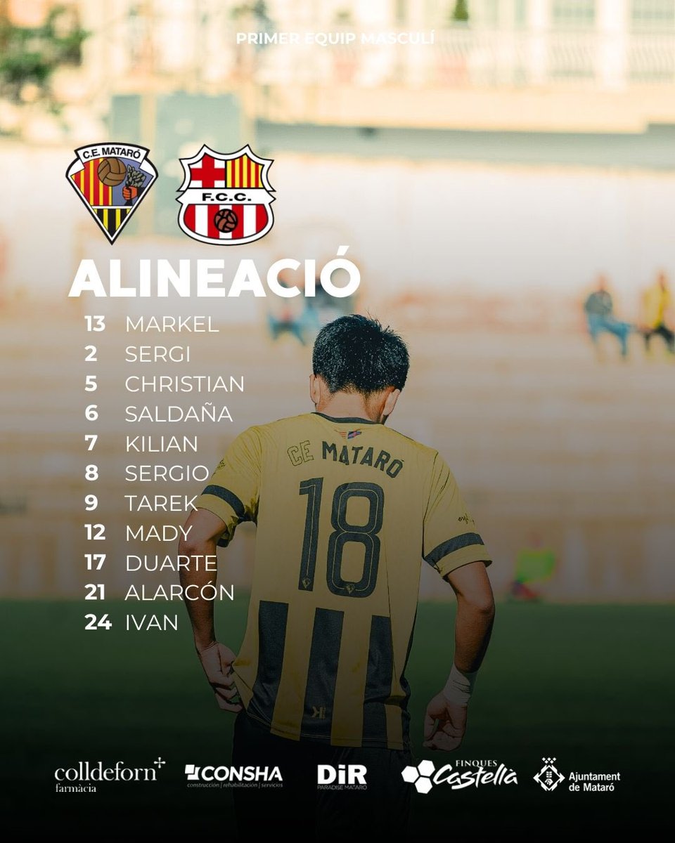 👥 | Onze d'Aitor! 

#CEMataro #ADN🟡⚫️