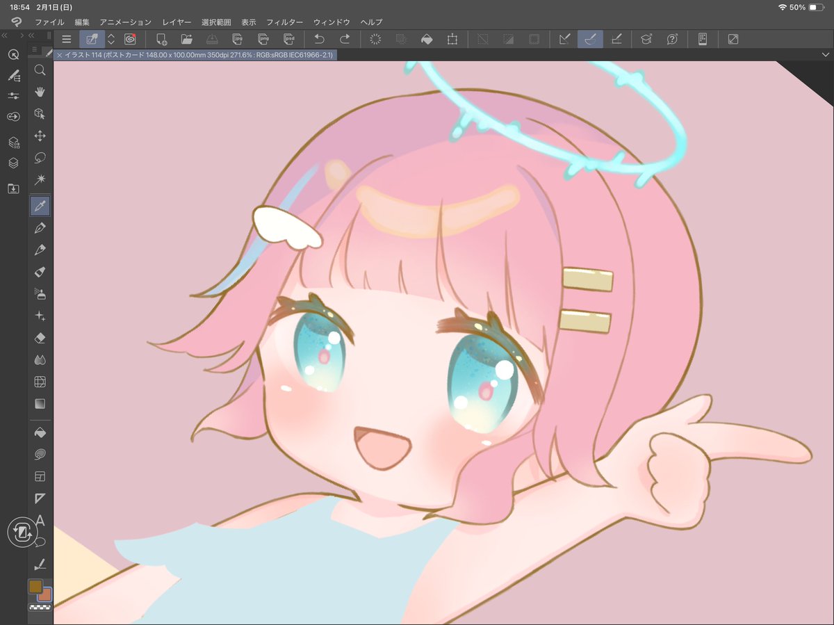 「配信で使うイラストの準備OKです」|沫雪なの🐰コミティアH12aのイラスト