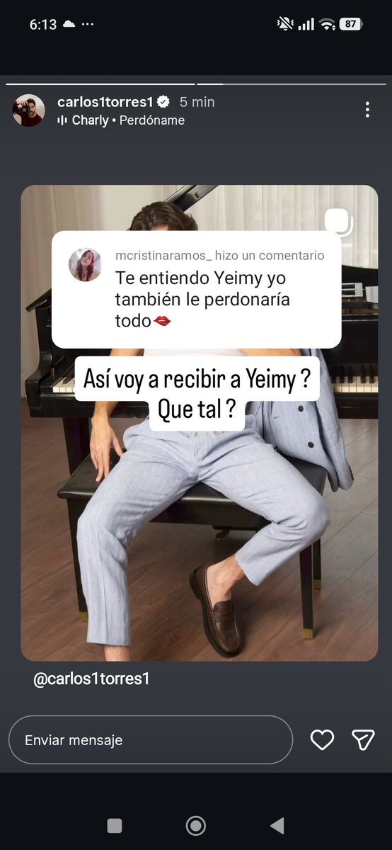 edugillz's tweet image. ¿Quién está más emocionado por el regreso de Yeimy nosotras o Carlos? JAJAJAJAJAJAJAJ lo que debe de haber sufrido este cristiano grabando todos esos capítulos sin ella 😭