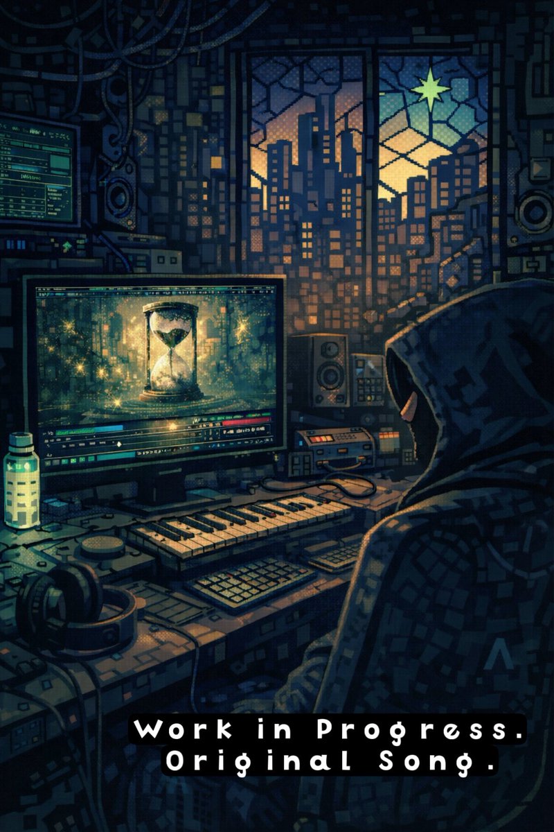 深夜のスタジオから漏れる音

砂時計が逆さまになる瞬間を切り取ろうとしています

Work in Progress. Original Song.

もう少し待っていてください

#エスペランシス #音楽制作中 #WIP  #OriginalSong #cyberpunk